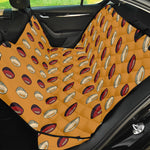Retro American Football Ball Print Pet Car Back Seat Cover