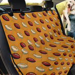 Retro American Football Ball Print Pet Car Back Seat Cover