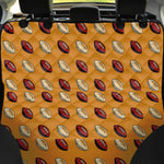 Retro American Football Ball Print Pet Car Back Seat Cover