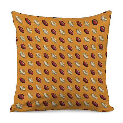 Retro American Football Ball Print Pillow Cover