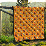 Retro American Football Ball Print Quilt
