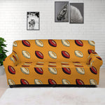 Retro American Football Ball Print Sofa Cover