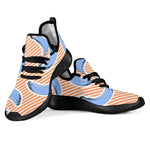 Retro Blue Banana Pattern Print Mesh Knit Shoes GearFrost