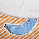 Retro Blue Banana Pattern Print Sofa Cover