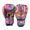 Retro Bohemian Mandala Pattern Print Boxing Gloves