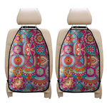 Retro Bohemian Mandala Pattern Print Car Seat Organizers