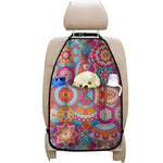 Retro Bohemian Mandala Pattern Print Car Seat Organizers