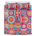 Retro Bohemian Mandala Pattern Print Duvet Cover Bedding Set
