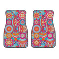 Retro Bohemian Mandala Pattern Print Front Car Floor Mats