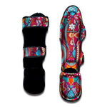 Retro Bohemian Mandala Pattern Print Muay Thai Shin Guard