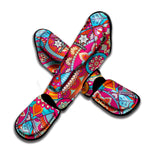 Retro Bohemian Mandala Pattern Print Muay Thai Shin Guard