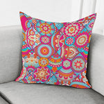 Retro Bohemian Mandala Pattern Print Pillow Cover