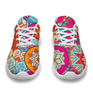 Retro Bohemian Mandala Pattern Print Sport Shoes GearFrost