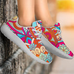 Retro Bohemian Mandala Pattern Print Sport Shoes GearFrost