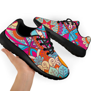 Retro Bohemian Mandala Pattern Print Sport Shoes GearFrost