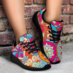 Retro Bohemian Mandala Pattern Print Sport Shoes GearFrost