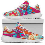 Retro Bohemian Mandala Pattern Print Sport Shoes GearFrost