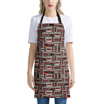 Retro Cassette Tape Pattern Print Apron