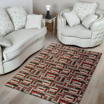 Retro Cassette Tape Pattern Print Area Rug