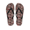 Retro Cassette Tape Pattern Print Flip Flops