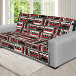 Retro Cassette Tape Pattern Print Futon Protector