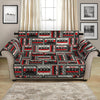 Retro Cassette Tape Pattern Print Loveseat Protector