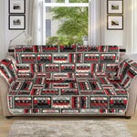 Retro Cassette Tape Pattern Print Sofa Protector