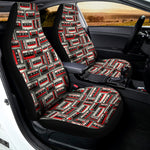 Retro Cassette Tape Pattern Print Universal Fit Car Seat Covers