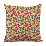 Retro Colorful Butterfly Pattern Print Pillow Cover