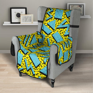 Retro Funky Pattern Print Armchair Protector