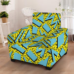 Retro Funky Pattern Print Armchair Slipcover