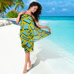 Retro Funky Pattern Print Beach Sarong Wrap
