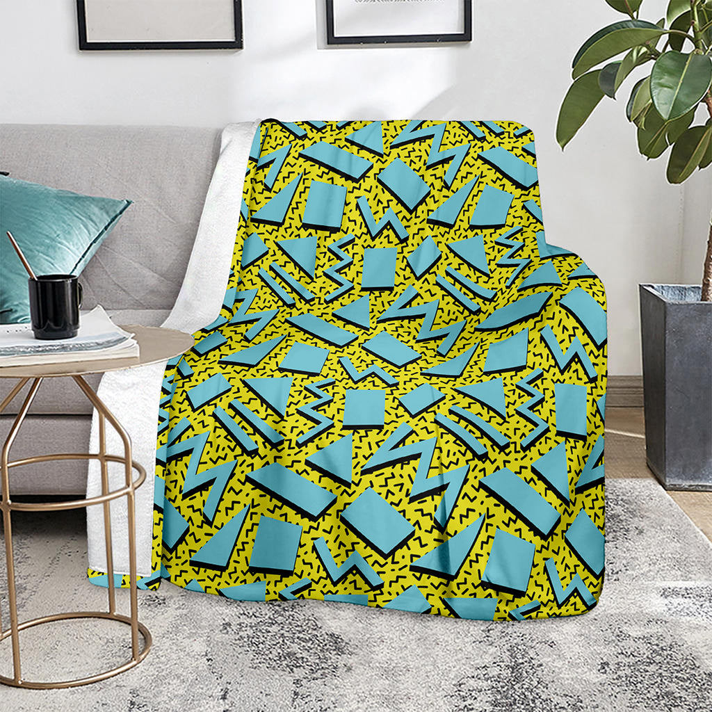 Retro Funky Pattern Print Blanket