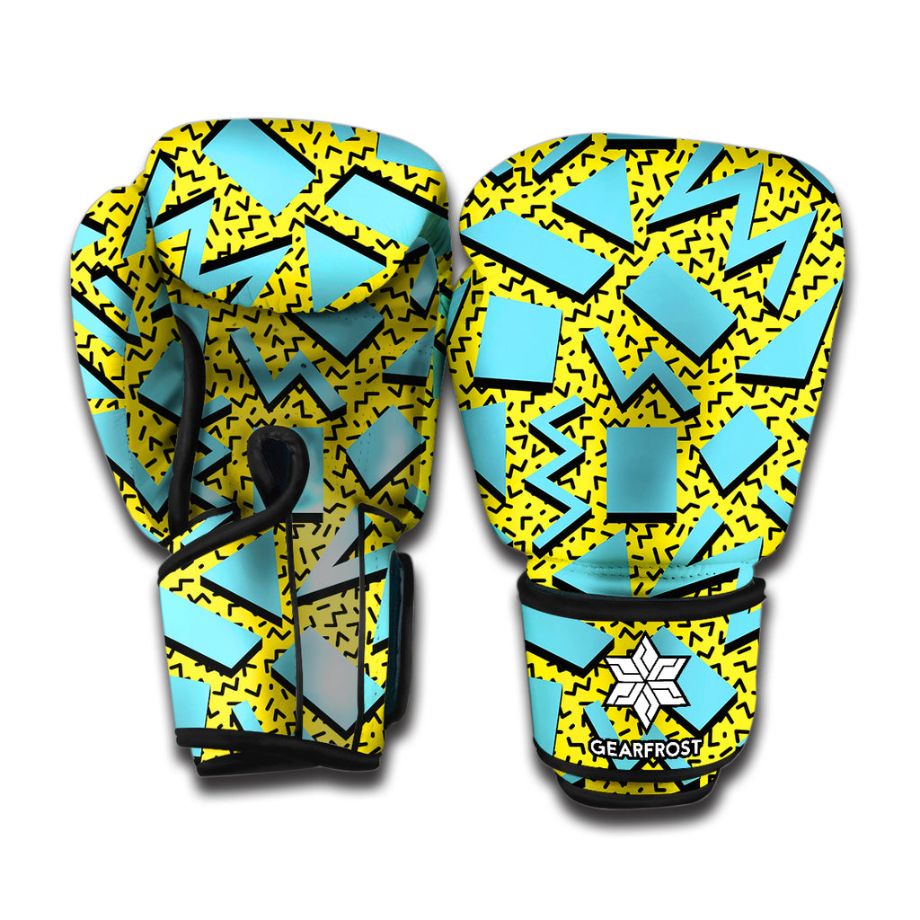 Retro Funky Pattern Print Boxing Gloves