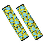 Retro Funky Pattern Print Car Seat Belt Covers