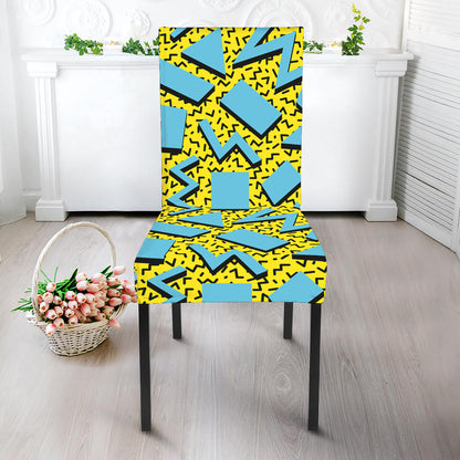 Retro Funky Pattern Print Dining Chair Slipcover