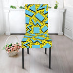 Retro Funky Pattern Print Dining Chair Slipcover