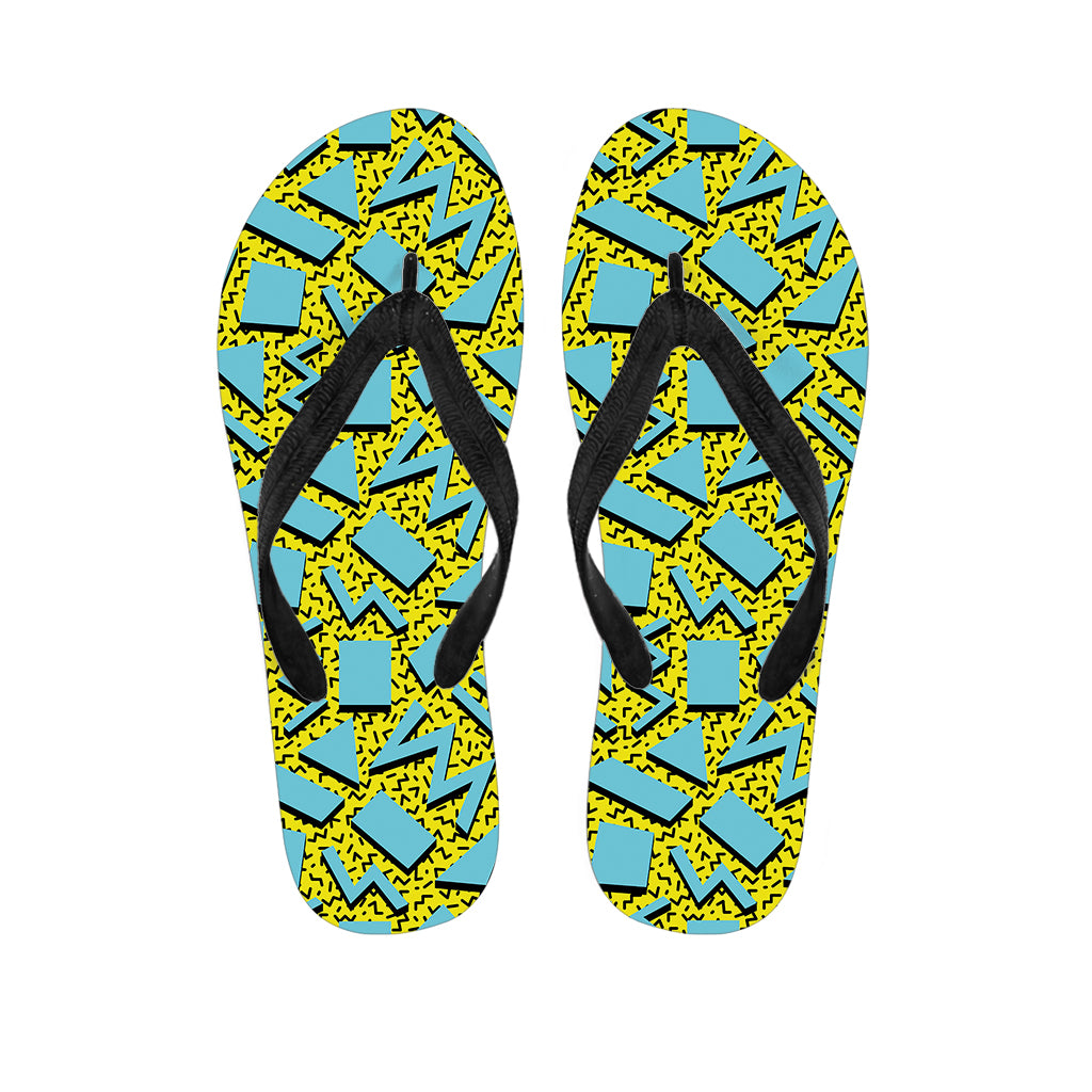 Retro Funky Pattern Print Flip Flops