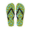 Retro Funky Pattern Print Flip Flops