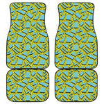 Retro Funky Pattern Print Front and Back Car Floor Mats