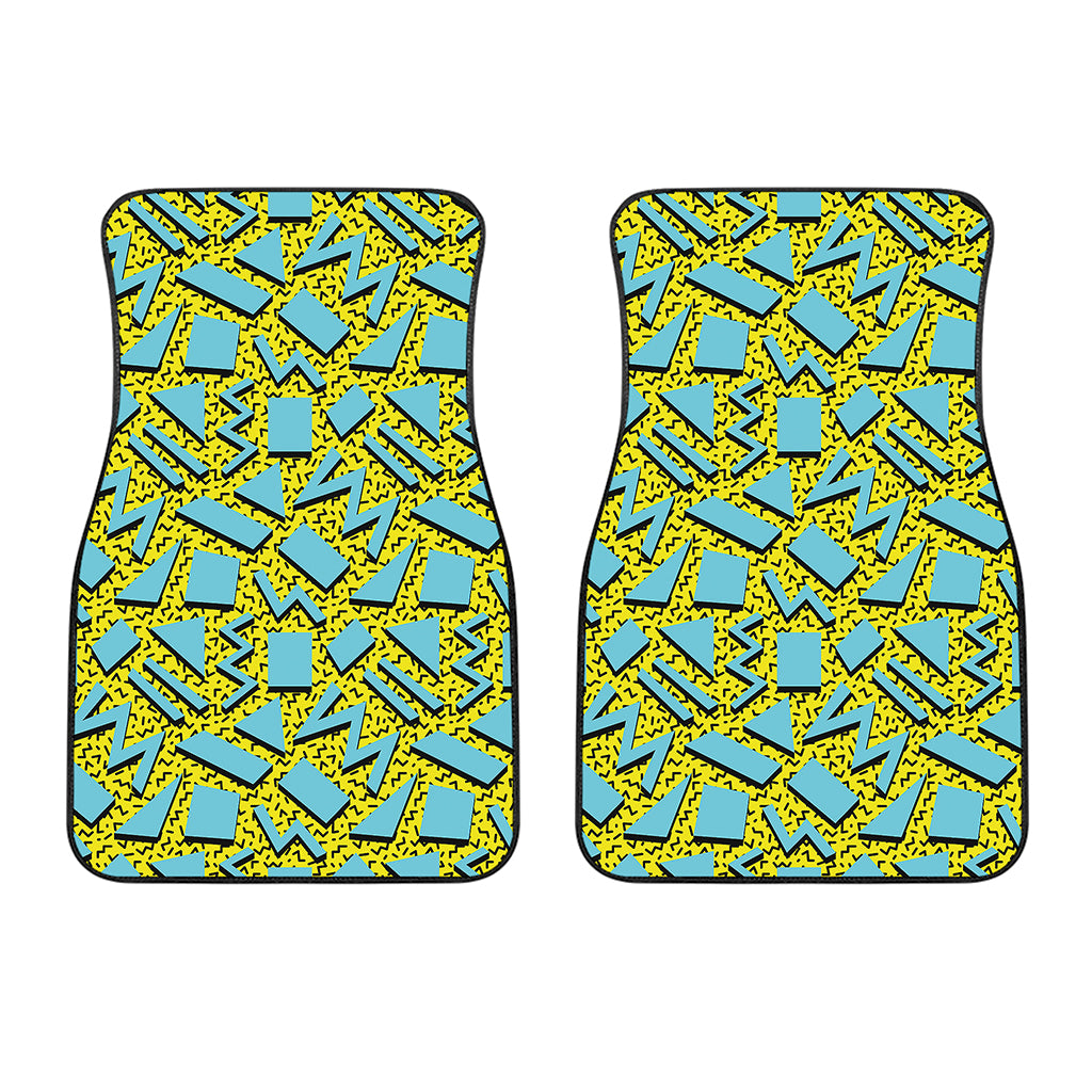 Retro Funky Pattern Print Front Car Floor Mats