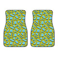 Retro Funky Pattern Print Front Car Floor Mats