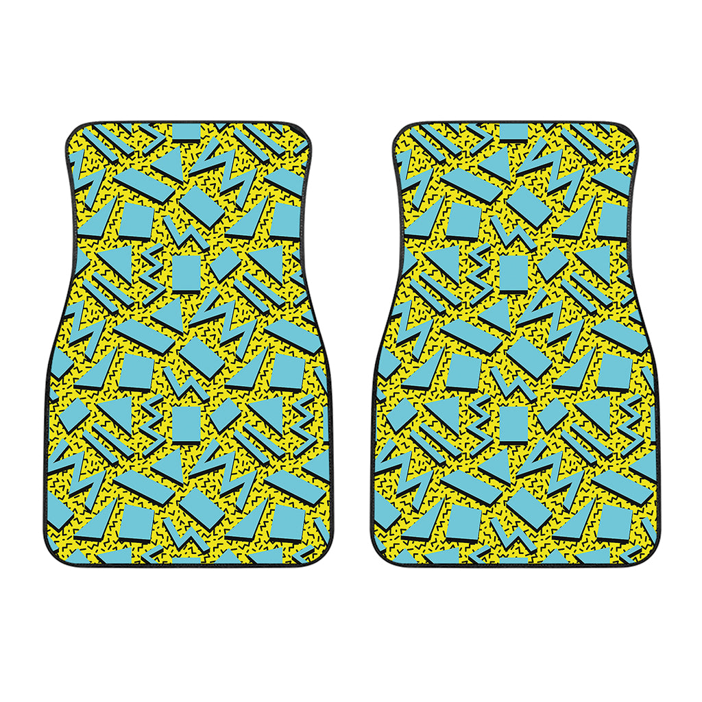 Retro Funky Pattern Print Front Car Floor Mats