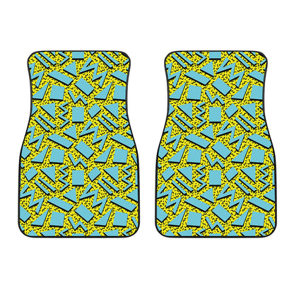 Retro Funky Pattern Print Front Car Floor Mats