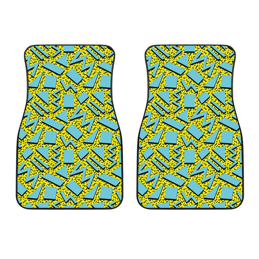 Retro Funky Pattern Print Front Car Floor Mats