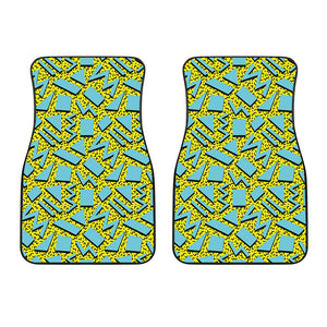 Retro Funky Pattern Print Front Car Floor Mats