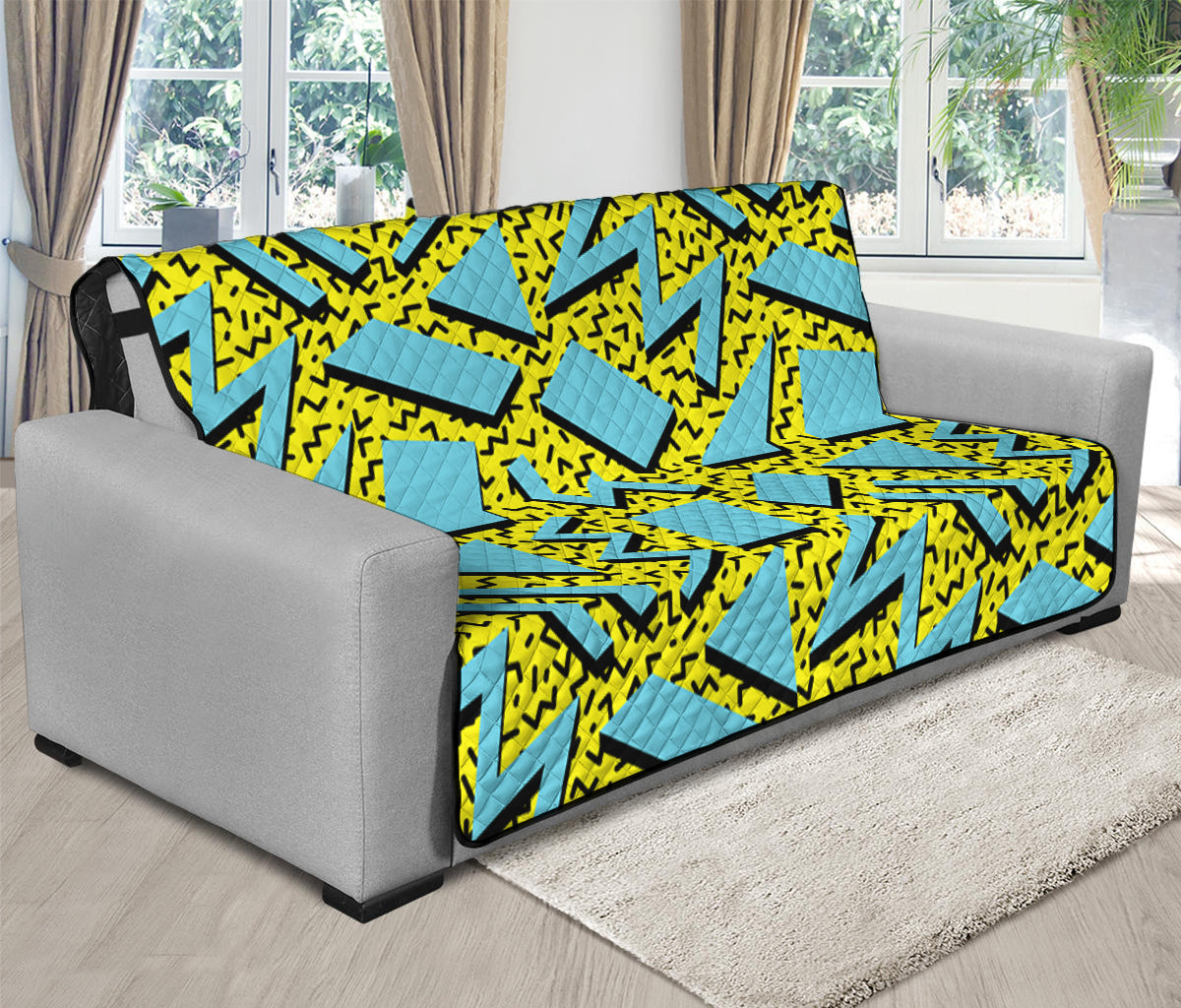 Retro Funky Pattern Print Futon Protector