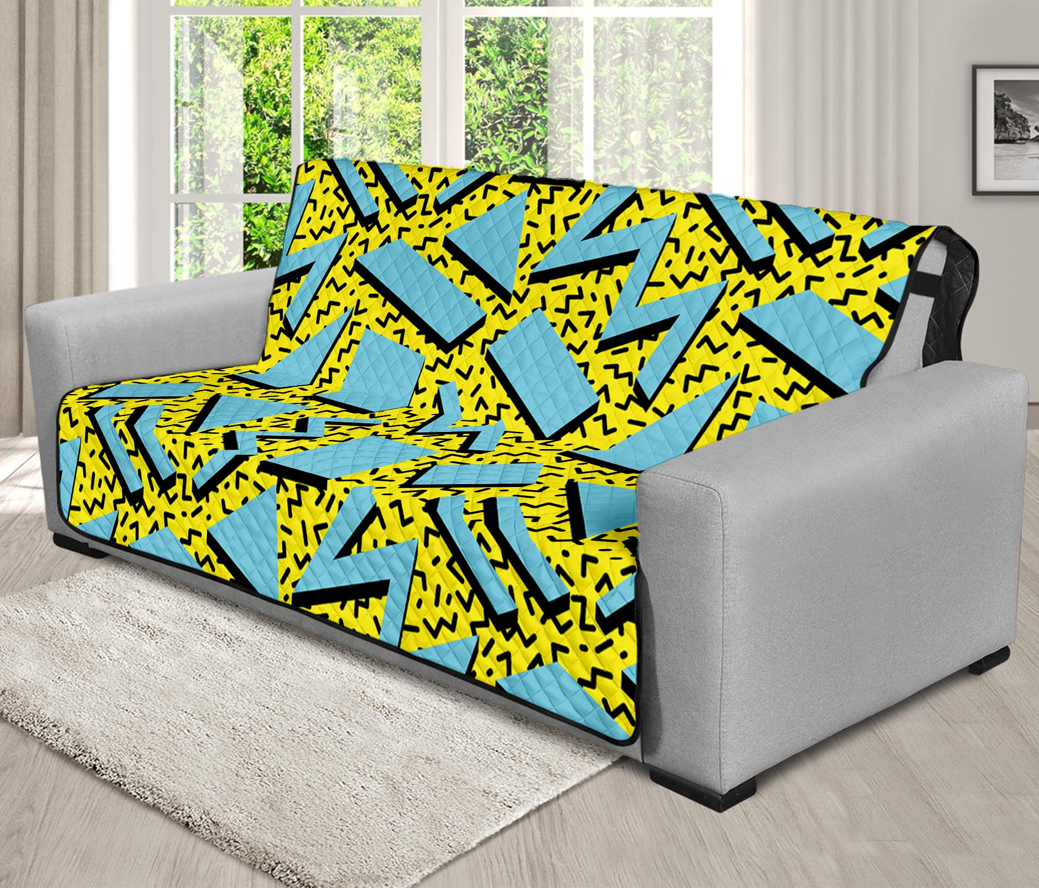 Retro Funky Pattern Print Futon Protector