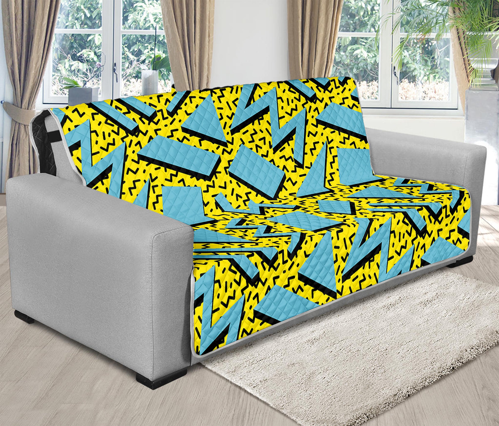 Retro Funky Pattern Print Futon Protector