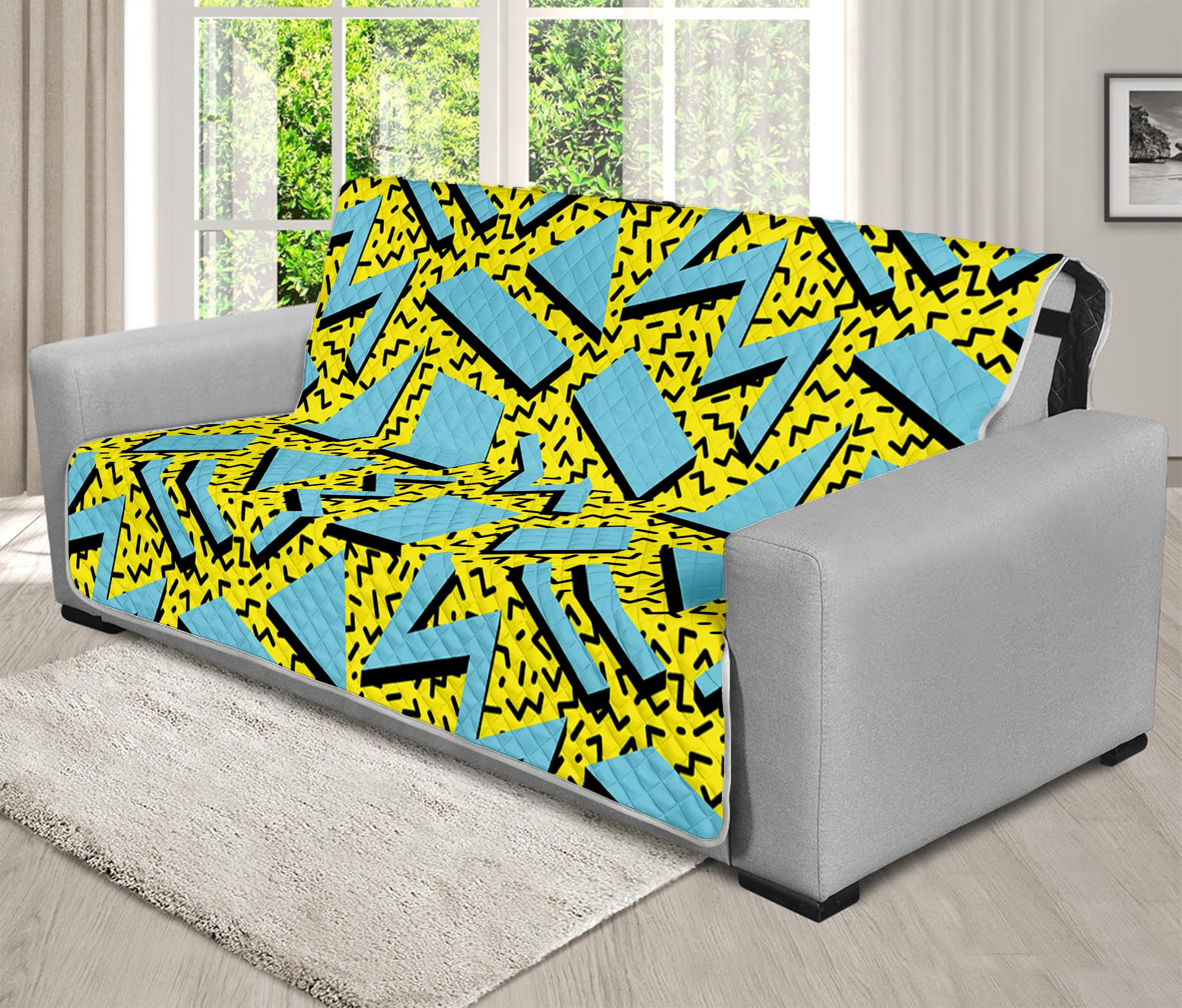 Retro Funky Pattern Print Futon Protector